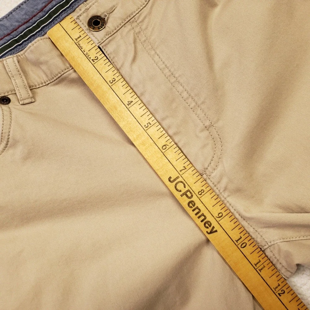 LL Bean Pants Mens 34x29 Tan Standard Fit Cotton Chino Khaki L.L. 503738